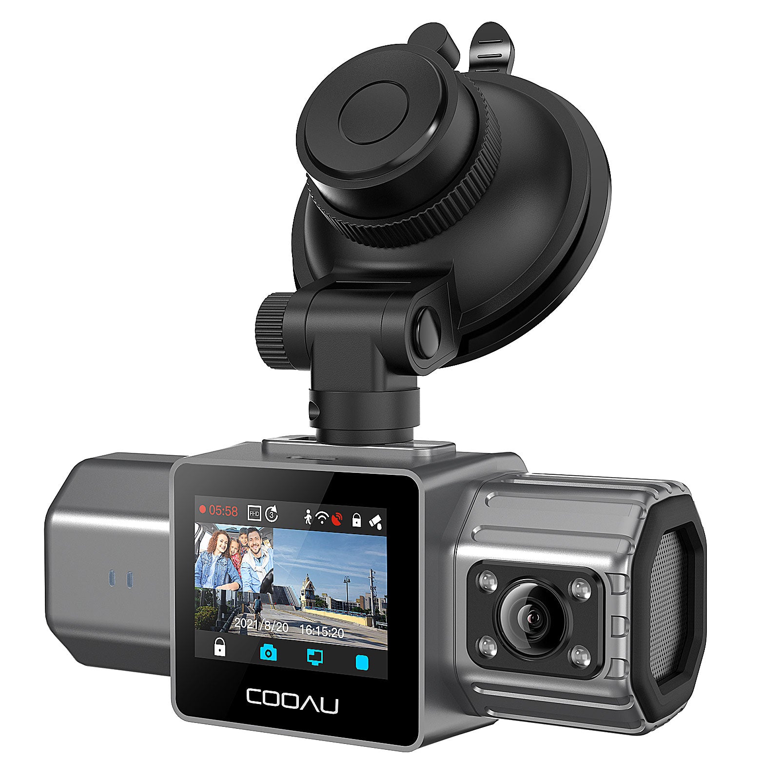 Generic 3 Camera Lens Car DVR 3-Channel Dash Cam HD 1080P Front